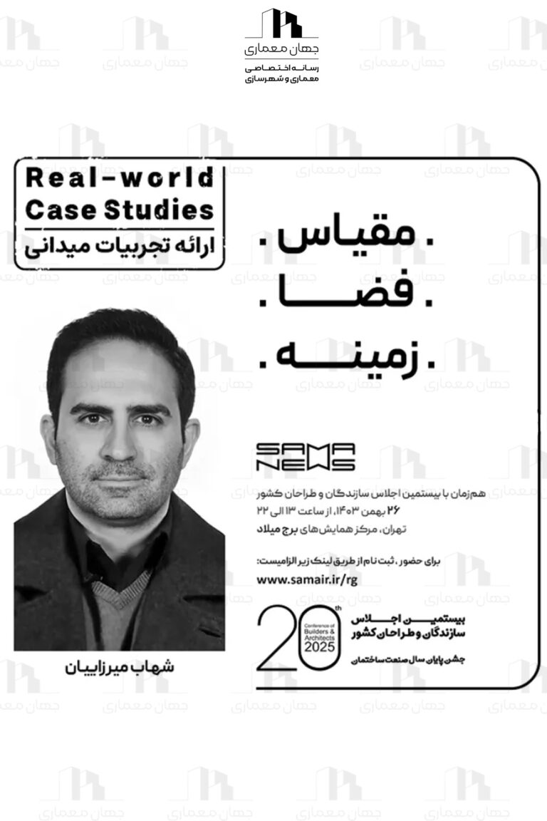 پوستر ارائه تجربه های میدانی *Real-world Case Studies*  با عنوان "مقیاس، فضا، زمینه"